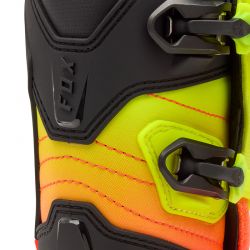 BUTY MOTOCYKLOWE JUNIOR FOX COMP ORANGE YELLOW Y3 (WKŁADKA 222MM) ENDURO CROSS