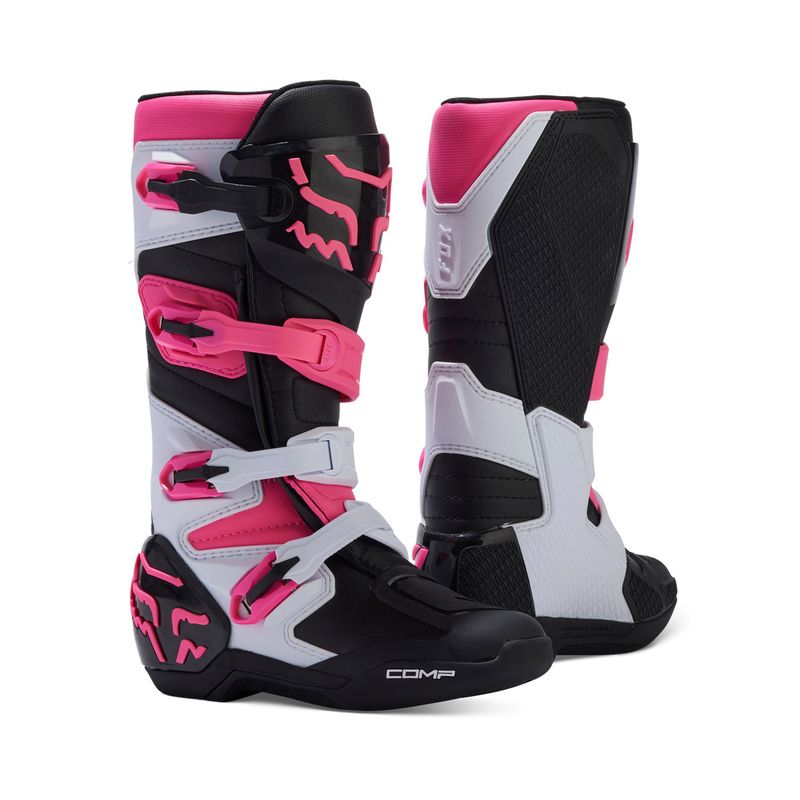 BUTY MOTOCYKLOWE DAMSKIE FOX COMP BLACK PINK 11 (WKŁADKA 290MM) ENDURO CROSS