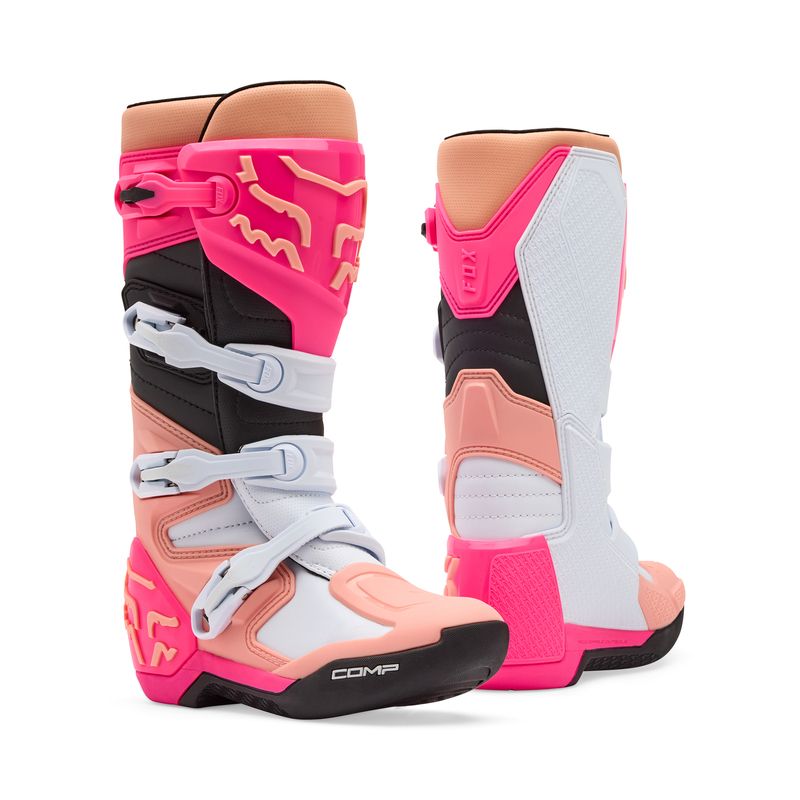 BUTY MOTOCYKLOWE DAMSKIE FOX COMP PINK PINK 7 (WKŁADKA 240MM) ENDURO CROSS