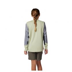 KOSZULKA ROWEROWA Z DŁUGIM RĘKAWEM JUNIOR FOX DEFEND CACTUS  ENDURO CROSS