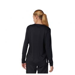 KOSZULKA ROWEROWA Z DŁUGIM RĘKAWEM DAMSKA FOX DEFEND BLACK  ENDURO CROSS