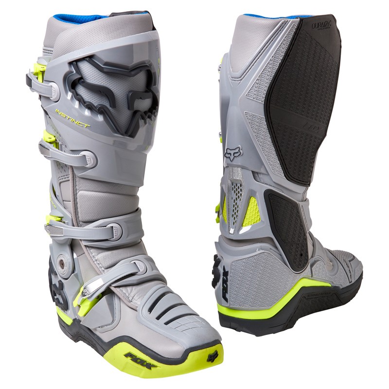 BUTY FOX INSTINCT GREY/YELLOW  ENDURO CROSS