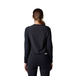 KOSZULKA ROWEROWA Z DŁUGIM RĘKAWEM DAMSKA FOX DEFEND THERMAL BLACK  ENDURO CROSS