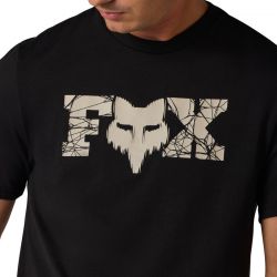 T-SHIRT FOX DIFFUSE DRI-RELASE BLACK  ENDURO CROSS