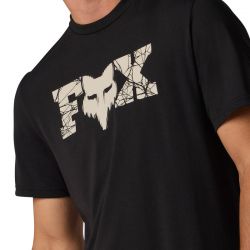 T-SHIRT FOX DIFFUSE DRI-RELASE BLACK  ENDURO CROSS