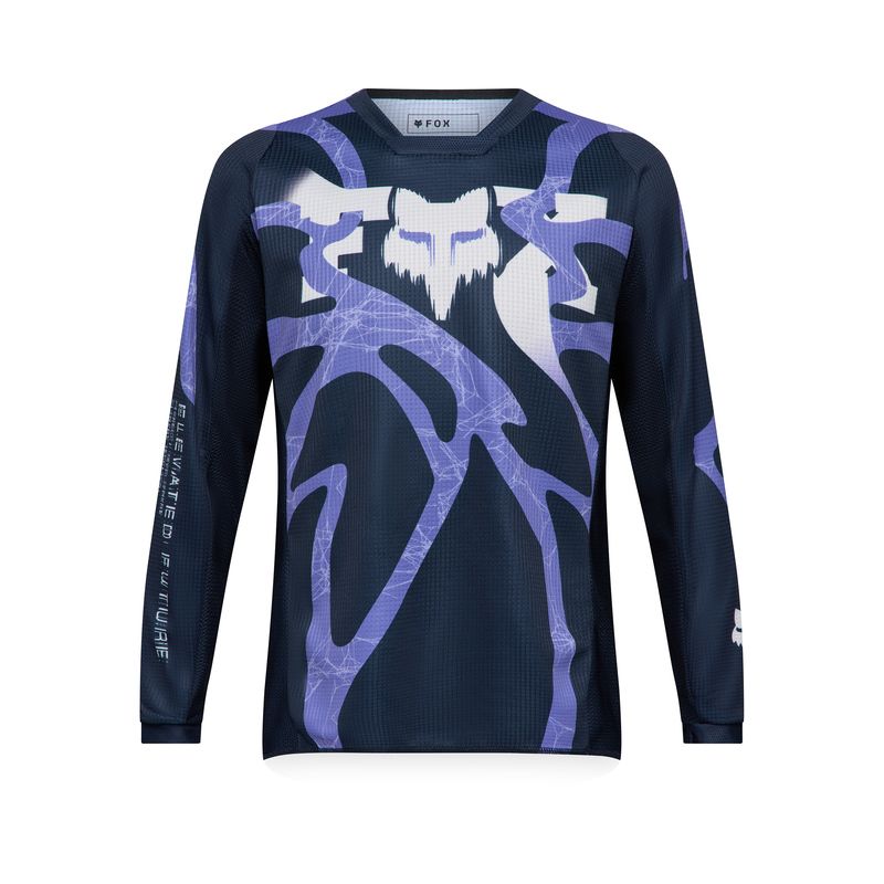 BLUZA MOTOCYKLOWA JUNIOR FOX 180 DIFFUSE SE BLUEBERRY  ENDURO CROSS