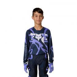 BLUZA MOTOCYKLOWA JUNIOR FOX 180 DIFFUSE SE BLUEBERRY  ENDURO CROSS
