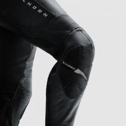 SPODNIE MOTOCYKLOWE SKÓRZANE DAMSKIE REBELHORN DIVA BLACK (DŁUGA NOGAWKA) 