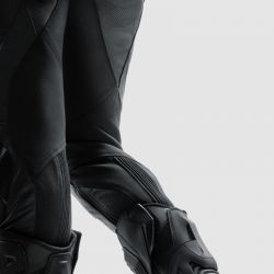 SPODNIE MOTOCYKLOWE SKÓRZANE DAMSKIE REBELHORN DIVA BLACK (DŁUGA NOGAWKA) 