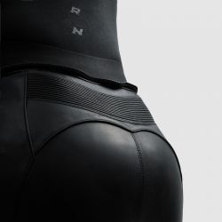 SPODNIE MOTOCYKLOWE SKÓRZANE DAMSKIE REBELHORN DIVA BLACK (DŁUGA NOGAWKA) 