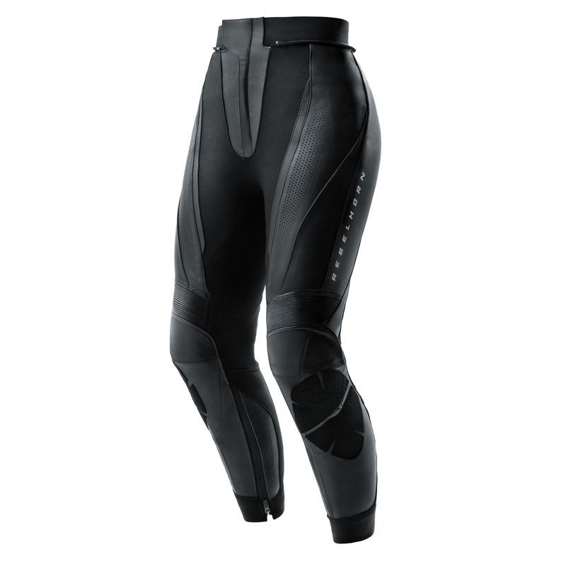 SPODNIE MOTOCYKLOWE SKÓRZANE DAMSKIE REBELHORN DIVA BLACK 