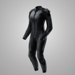 SPODNIE MOTOCYKLOWE SKÓRZANE DAMSKIE REBELHORN DIVA BLACK 