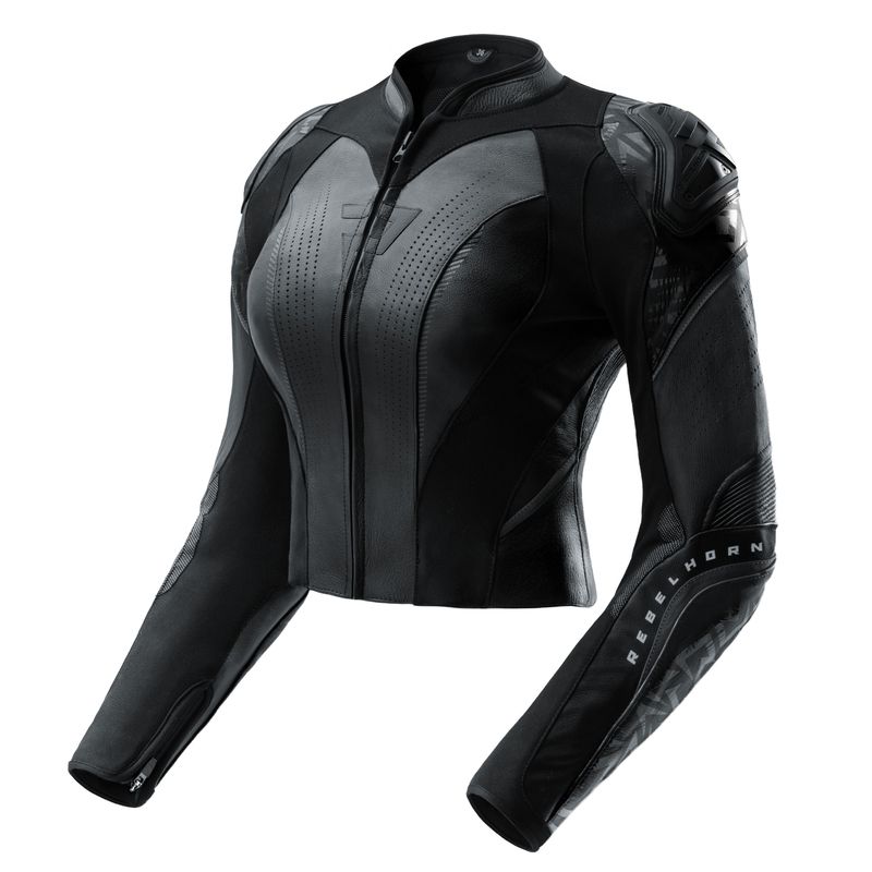 KURTKA MOTOCYKLOWA SKÓRZANA DAMSKA REBELHORN DIVA RS BLACK 