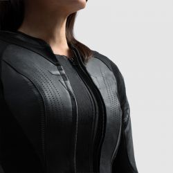 KURTKA MOTOCYKLOWA SKÓRZANA DAMSKA REBELHORN DIVA RS BLACK 