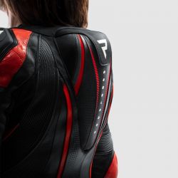 KURTKA MOTOCYKLOWA SKÓRZANA DAMSKA REBELHORN DIVA RS BLACK RED 