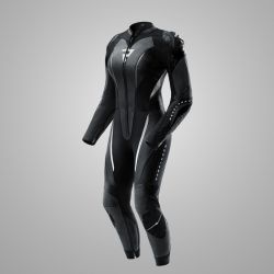 KURTKA MOTOCYKLOWA SKÓRZANA DAMSKA REBELHORN DIVA RS BLACK WHITE 