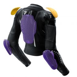 KURTKA MOTOCYKLOWA SKÓRZANA DAMSKA REBELHORN DIVA RS BLACK WHITE 