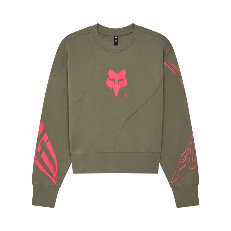BLUZA DAMSKA FOX CREW ELEVATED OVERSIZED ADOBE  ENDURO CROSS