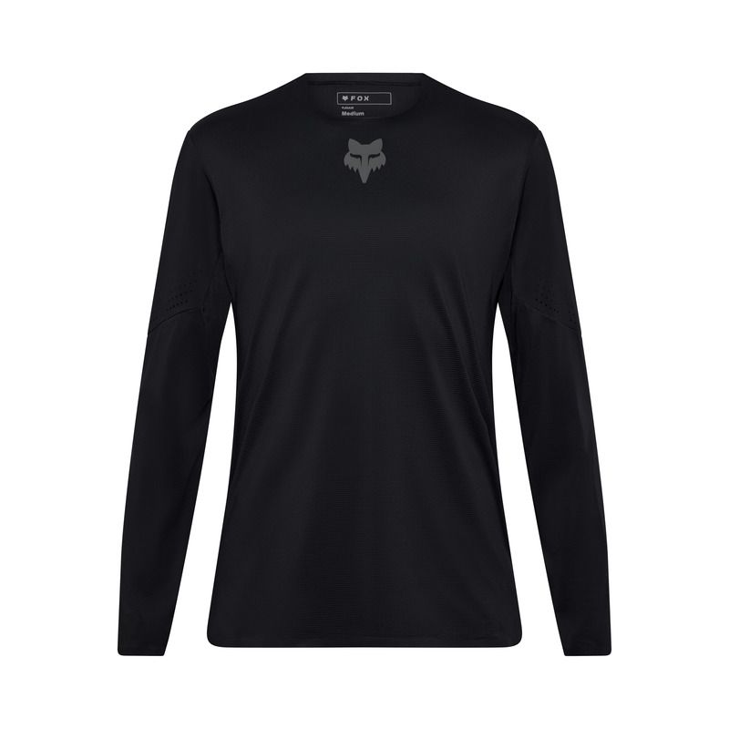KOSZULKA ROWEROWA Z DŁUGIM RĘKAWEM FOX FLEXAIR BLACK  ENDURO CROSS
