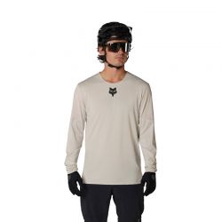 KOSZULKA ROWEROWA Z DŁUGIM RĘKAWEM FOX FLEXAIR CHALK  ENDURO CROSS