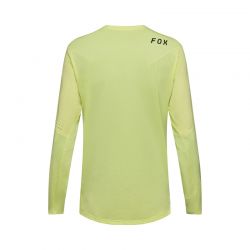 KOSZULKA ROWEROWA Z DŁUGIM RĘKAWEM FOX FLEXAIR LIME  ENDURO CROSS