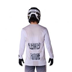 KOSZULKA ROWEROWA Z DŁUGIM RĘKAWEM FOX FLEXAIR DIFFUSE SE WHITE  ENDURO CROSS