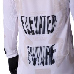 KOSZULKA ROWEROWA Z DŁUGIM RĘKAWEM FOX FLEXAIR DIFFUSE SE WHITE  ENDURO CROSS