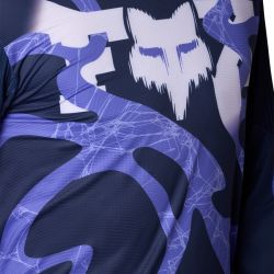 KOSZULKA ROWEROWA Z DŁUGIM RĘKAWEM FOX FLEXAIR DIFFUSE SE BLUEBERRY  ENDURO CROSS