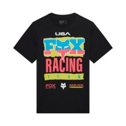 T-SHIRT FOX HARDCORE 195 ORIGINAL BLACK  ENDURO CROSS