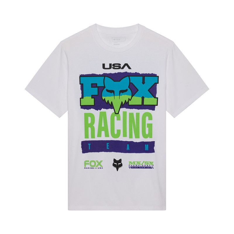 T-SHIRT FOX HARDCORE 195 ORIGINAL WHITE  ENDURO CROSS