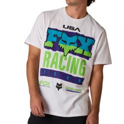 T-SHIRT FOX HARDCORE 195 ORIGINAL WHITE  ENDURO CROSS
