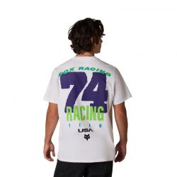 T-SHIRT FOX HARDCORE 195 ORIGINAL WHITE  ENDURO CROSS