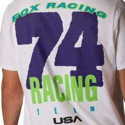 T-SHIRT FOX HARDCORE 195 ORIGINAL WHITE  ENDURO CROSS