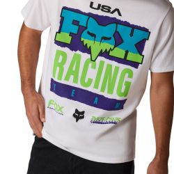 T-SHIRT FOX HARDCORE 195 ORIGINAL WHITE  ENDURO CROSS