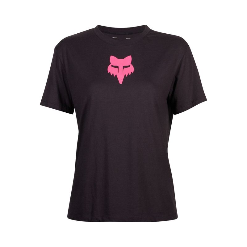 T-SHIRT DAMSKI FOX HEAD BLACK PINK  ENDURO CROSS