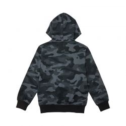 BLUZA Z KAPTUREM NA ZAMEK JUNIOR FOX HEAD BLACK CAMO  ENDURO CROSS