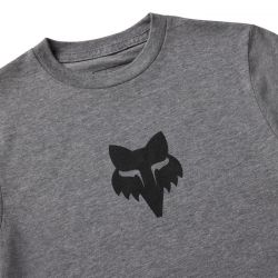 T-SHIRT JUNIOR FOX HEAD HEATHER DARK GREY  ENDURO CROSS