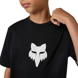 T-SHIRT JUNIOR FOX HEAD ULTRA BLACK  ENDURO CROSS
