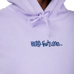 BLUZA Z KAPTUREM DAMSKA FOX HELLO FUTURE FLEECE PO LILAC  ENDURO CROSS