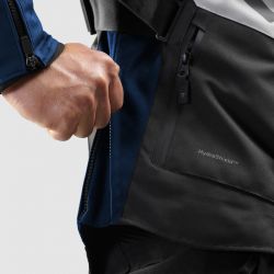 KURTKA MOTOCYKLOWA TEKSTYLNA REBELHORN HIKER 4 LIGHT GREY BLUE RED 