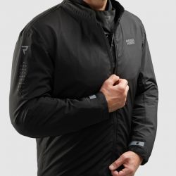 KURTKA MOTOCYKLOWA TEKSTYLNA REBELHORN HIKER 4 BLACK DARK GREY RED 