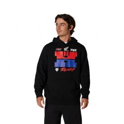 BLUZA Z KAPTUREM FOX HONDA BLACK  ENDURO CROSS