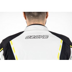 KURTKA TEKSTYLNA OZONE JET II ICE/BLACK/FLUO YELLOW 