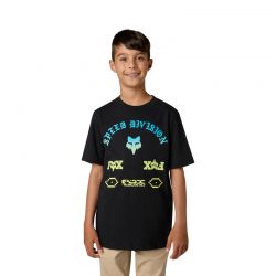 T-SHIRT JUNIOR FOX ICON ULTRA BLACK  ENDURO CROSS
