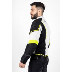 KURTKA TEKSTYLNA OZONE JET II ICE/BLACK/FLUO YELLOW 