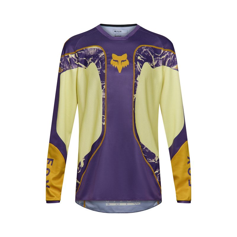 BLUZA MOTOCYKLOWA FOX 180 IMAGE PRINT PURPLE YELLOW S ENDURO CROSS