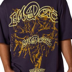 T-SHIRT FOX IMAGE PRINT PLUM OVERSIZED PERFECT  ENDURO CROSS