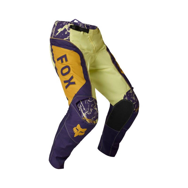 SPODNIE MOTOCYKLOWE FOX 180 IMAGE PRINT PEAR YELLOW  ENDURO CROSS