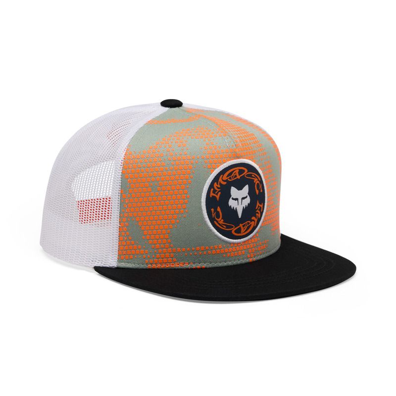 CZAPKA Z DASZKIEM JUNIOR FOX IMAGE PRINT SNAPBACK ARCTIC BLUE OS ENDURO CROSS