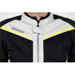 KURTKA TEKSTYLNA OZONE JET II ICE/BLACK/FLUO YELLOW 